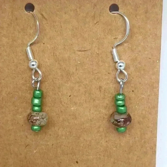 Key Largo beaded 925 earrings - Picture 1 of 2